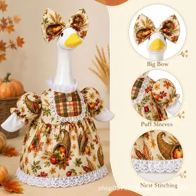 Thanksgiving Goose Decoration Set, 23 Inch