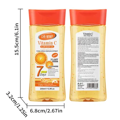 Kurkuma-Körperöl 200 ml, aufhellendes und feuchtigkeitsspendendes Massageöl - 11
