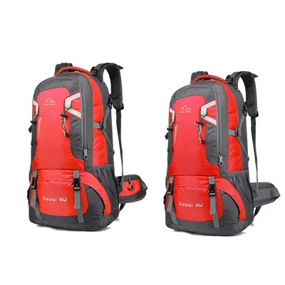 Grenzüberschreitender Wanderrucksack, Outdoor-Reiserucksack, großvolumiger 40L60L Fahrradrucksack, Reisegepäck-Aufbewahrung Wanderrucksack - 8