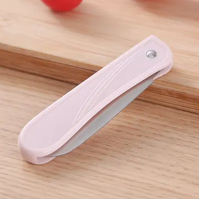 Ceramic kitchen knife, foldable, portable peeling blade - 2