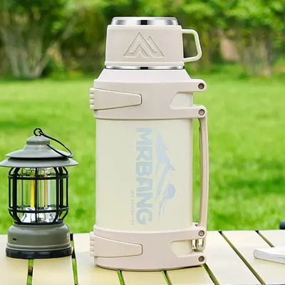316 Stainless Steel Vacuum Flask, Large Capacity Travel Bottle - 9