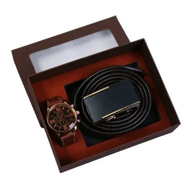 Herrn-Geschenkset mit Geldbörse und Gürtel