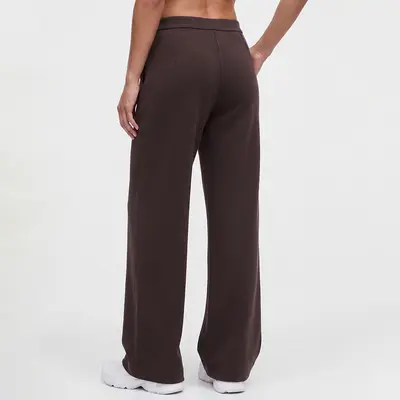 Damen Yoga-Hose weites Bein mit Fleece-Futter und hohem Bund - 7