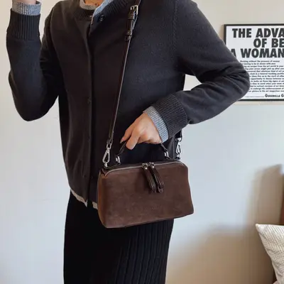 Women's PU Shoulder Bag, Large Capacity, Crossbody Strap