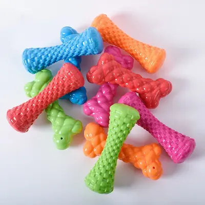 Dog Chew Toy, Cotton Rope Knot, Squeaky, Teeth Cleaning - 12