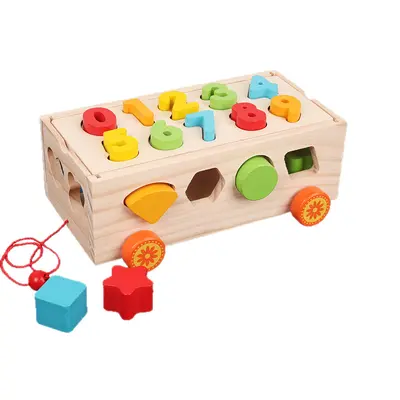 Holz-Lernspielzeug mit multifunktionalen Bausteinen