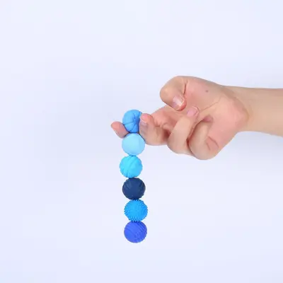 Cross-border Bestseller Silicone Magnetic Balls Sensory Toys Novel Stress-Relief Sensory Toys Silicone Magnetic Balls