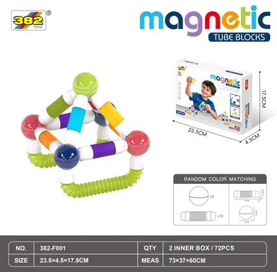 DIY Telescopic Tube Magnetic Stick Building Blocks, Educational Magnetic Toy - 7