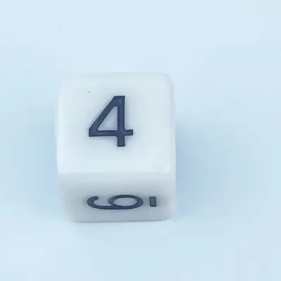 Acrylic 6-Sided Dice for Tabletop RPG and Board Games - 7