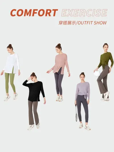 Женская спортивная одежда для фитнеса plus size 2023, новый спортивный топ с длинным рукавом, комплект для бега, женская спортивная одежда для йоги, свободная накидка-кавер-ап