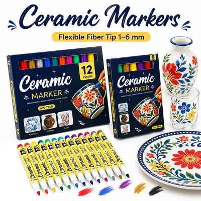 Ceramic paint marker set, waterproof, DIY - 3
