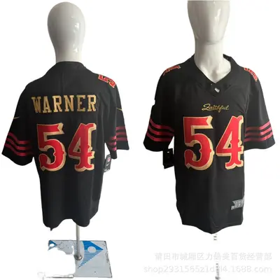 NFL 49ers Embroidered Football Jersey, #14 PEARSALL, #97 BOSA, #23 McCAFFREY