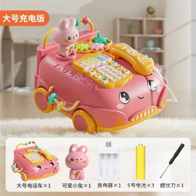 可爱益智早教批发玩具儿童科教宝宝趣味电话机故事机多功能推车 - 13
