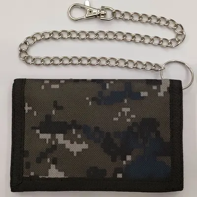 Foldable Waterproof Men's Wallet with Chain and Anti-Theft Waist Pouch - 13