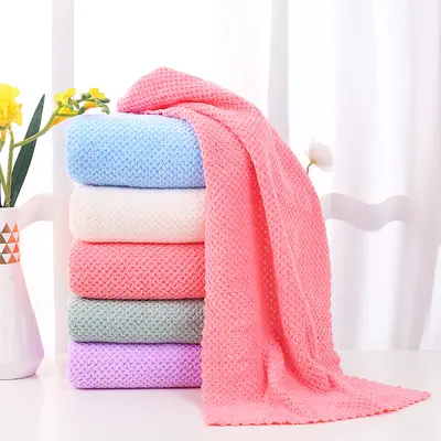Coral Fleece Towel Set Thickened Highly Absorbent