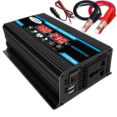 12V'dan 220V'a 300W Akıllı Araç İnvertörü, Çift USB'li - 6