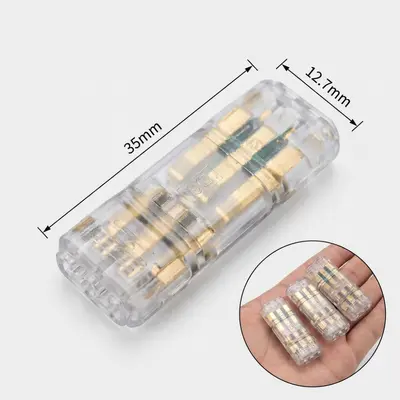 D2T2 Quick Wire Connector Solderless No-Strip for LED Luminaires Boxed - 12