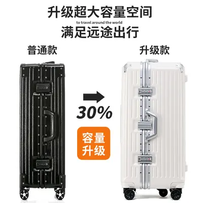 Large-capacity trolley bag, multi-functional suitcase, student luggage for boys and girls, shock-absorbing brake wheel password box
