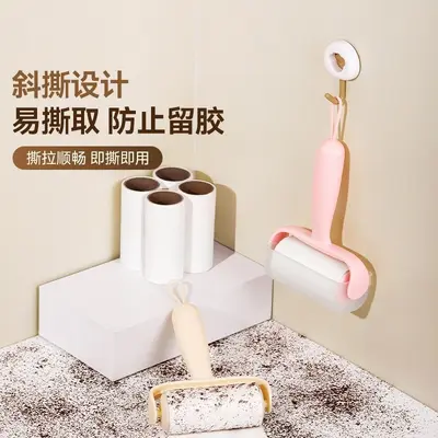 Adhesive lint roller drum, tear-off bedding cleaner tool