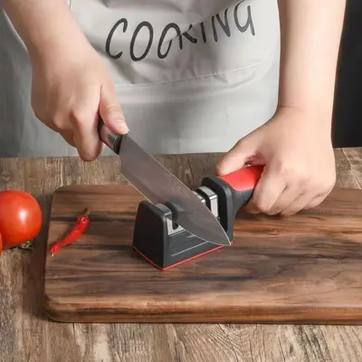 Fast Knife Sharpener, Diamond Whetstone, for Home and Restaurant Kitchen