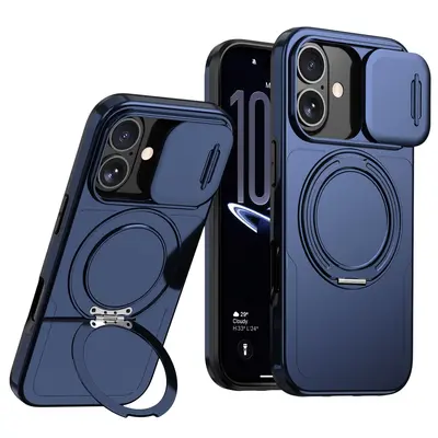 iPhone 16 Pro magnetische Drehständer-Hülle, stoßfest