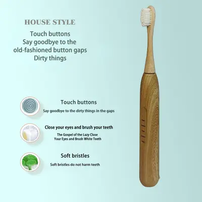 K01 Bamboo Toothbrush Replacement Head for Smart Electric Toothbrush - 3