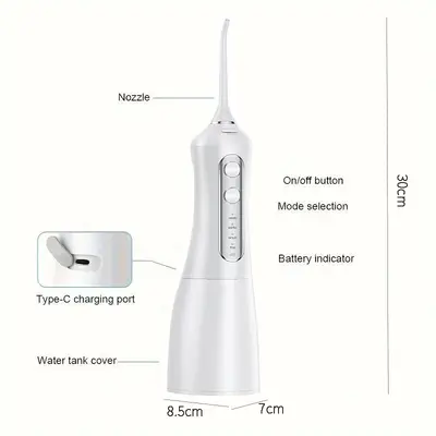 Electric Water Flosser Portable High-Frequency Pulse Dental Cleaner - 4