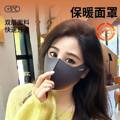 Women's Thick 3D Warm Face Mask, Windproof Cycling Mask