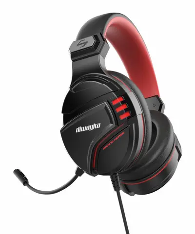 Dier Wired Gaming Headset, Steel Over-Ear with Mic - 7