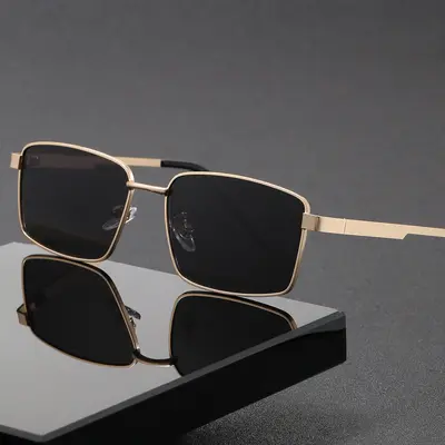 Men's Polarized Sunglasses, Metal Frame, UV400 Protection, for Driving - 1
