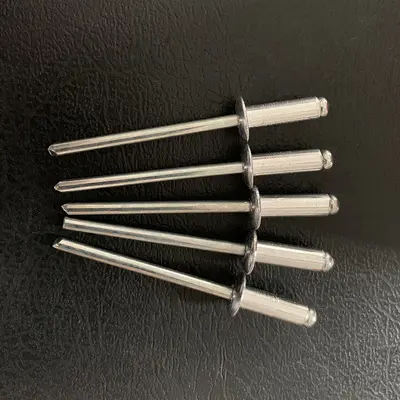 Kör perçin, açık tip, yuvarlak başlı, 2.4-5.0 mm, alüminyum ve demir