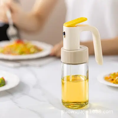 Cam Mutfak Ev Kullanımı Havalı Fritöz Yağ Spreyleyici Şişesi Yemeklik Yağ Sprey Şişesi Atomizer Mist Yağ Kabı - 3