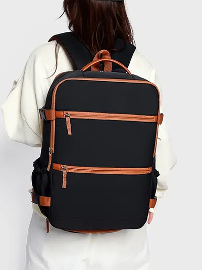 Cross-Border Travel Backpack Business Carry-On Airplane Backpack Unisex Lightweight High-Quality Design Travel Luggage Storage Bag - 4