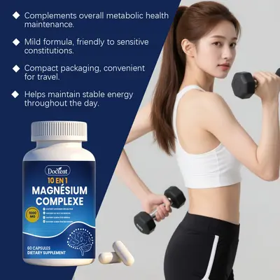 DOCTEAT Magnesium Energy Support Capsules - 4