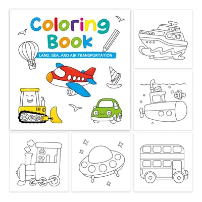 50-Page Mini Coloring Book for Kids, Portable Pocket Size - 8