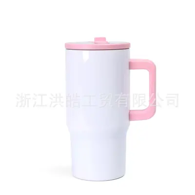 Double-Wall Stainless Steel Insulated Cup, Large Capacity, Straw Lid - 9