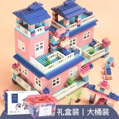 厂家直销 儿童塑料场景积木拼插玩具宝宝益智拼装 早教积木3-6岁