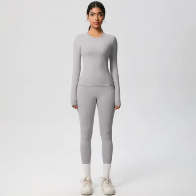 Women's Yoga Wear Set 8-Piece, Nude-Feel Tight Fit, Quick-Dry Breathable - 13