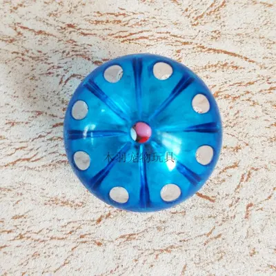 Transparent Plastic Two-Color Cat Ball Toy