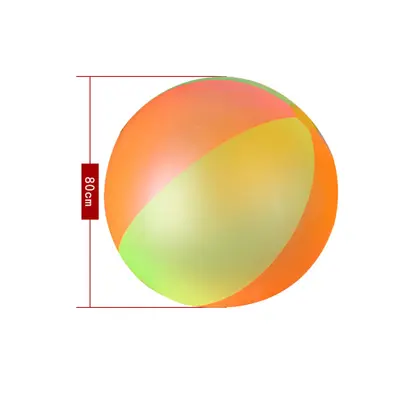 Kids Large Colorful Rainbow Inflatable Beach Ball, 80 cm - 7