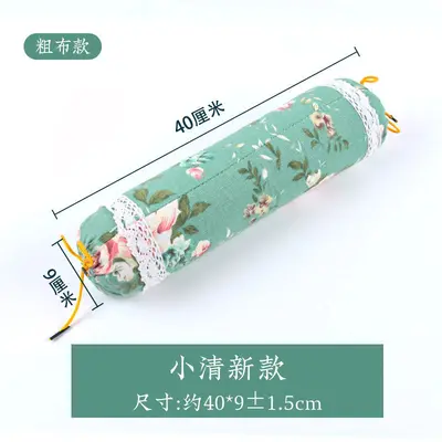 艾草颈椎枕糖果型颈椎枕头单人可拆卸枕头枕芯成人护颈枕头圆柱枕 - 8