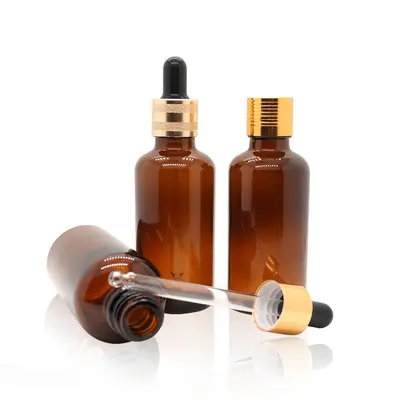 5-100 ml braune Glasflasche für ätherische Öle, langlebig, Umfüllflasche