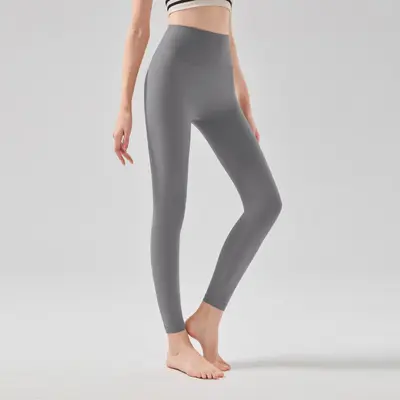 Hochtailliete Yogahose mit Po-Lift und Taschen, atmungsaktiv - 9