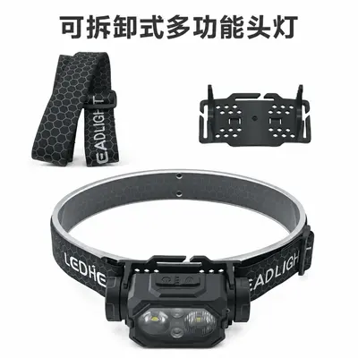 Sensor Running Light with USB Rechargeable Reflective Vest and LED Headlamp - 7