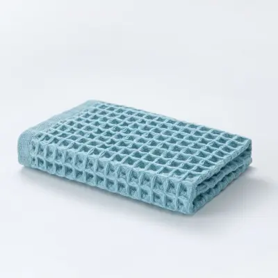 Cotton waffle towel set, honeycomb texture, soft - 12