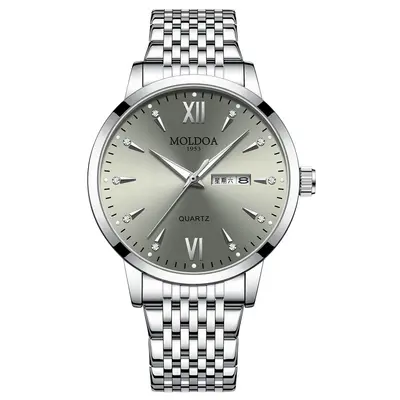 Grenzüberschreitende Herrenuhr, Herren-Leuchtzifferblatt, Doppelkalender, gefälschte mechanische Uhr, leuchtend, wasserdicht, Douyin Kuaishou, Einzelstück, Tropfenversand, neues Modell