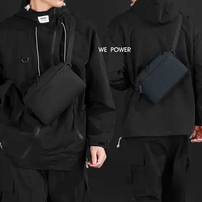 WEPOWER Solid Color Men's Crossbody Chest Bag, Lightweight - 3