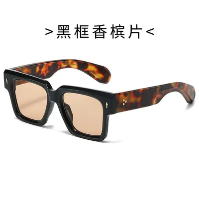 Square Frame Sunglasses Unisex Minimalist Large Frame - 10