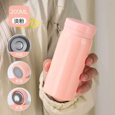 Çocuklar için Mini Termos Bardak, Taşınabilir Cep Boy Isıtıcı Su Şişesi - 12