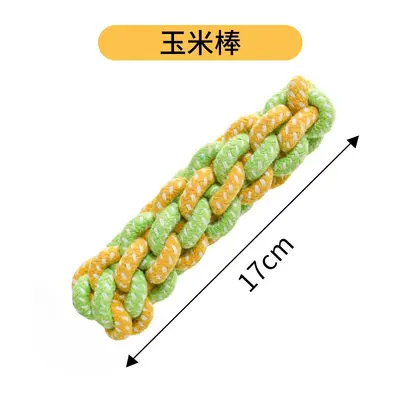 Cotton Rope Cat and Dog Toy Set with Knotted Ball - 11